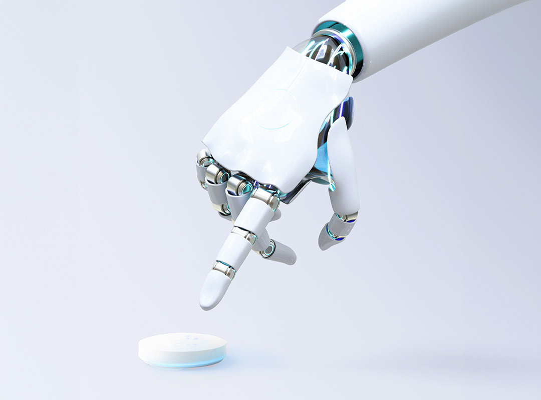AI-powered kiosks, tablets, VoIP, and robots providing smart automation and user assistance.